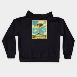 Brasilia Brazil Vintage Tourism Travel Poster Kids Hoodie